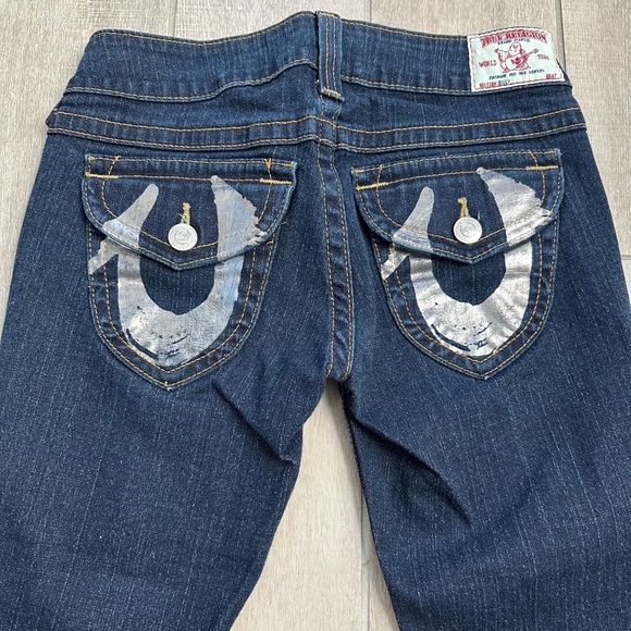 (New) True Religion World Tour Jeans Women's Dark Wash Skinny Denim Size 29 NWOT - Picture 1 of 16